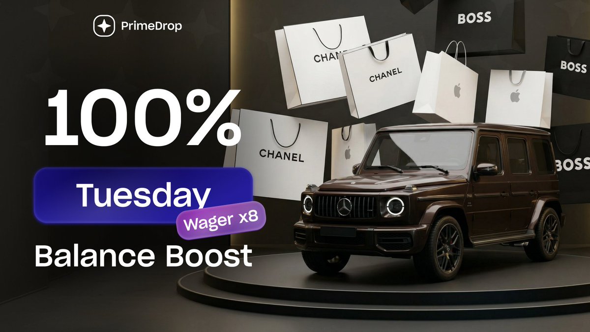 PrimeDropOff's tweet photo. 🚨 Tuesday Deposit Bonus is now live

▫️ +100% on your deposit

🎁 Code: 100BETS
▫️ x8 wagering

⏳ Available for 48 hours https://t.co/QFJHAdT2jO