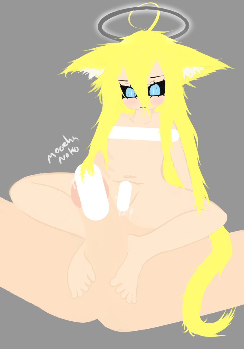 MoochaNeko's tweet photo. Yee. I'm not gonna finish it so here's the doodle. Was an interesting experiment, but I kind of lost the want to finish it. 

I'm gonna go back and draw another image of Nimi in this form/look though. Might be normal lined and colored and stuff though. https://t.co/8es2dxpRFz