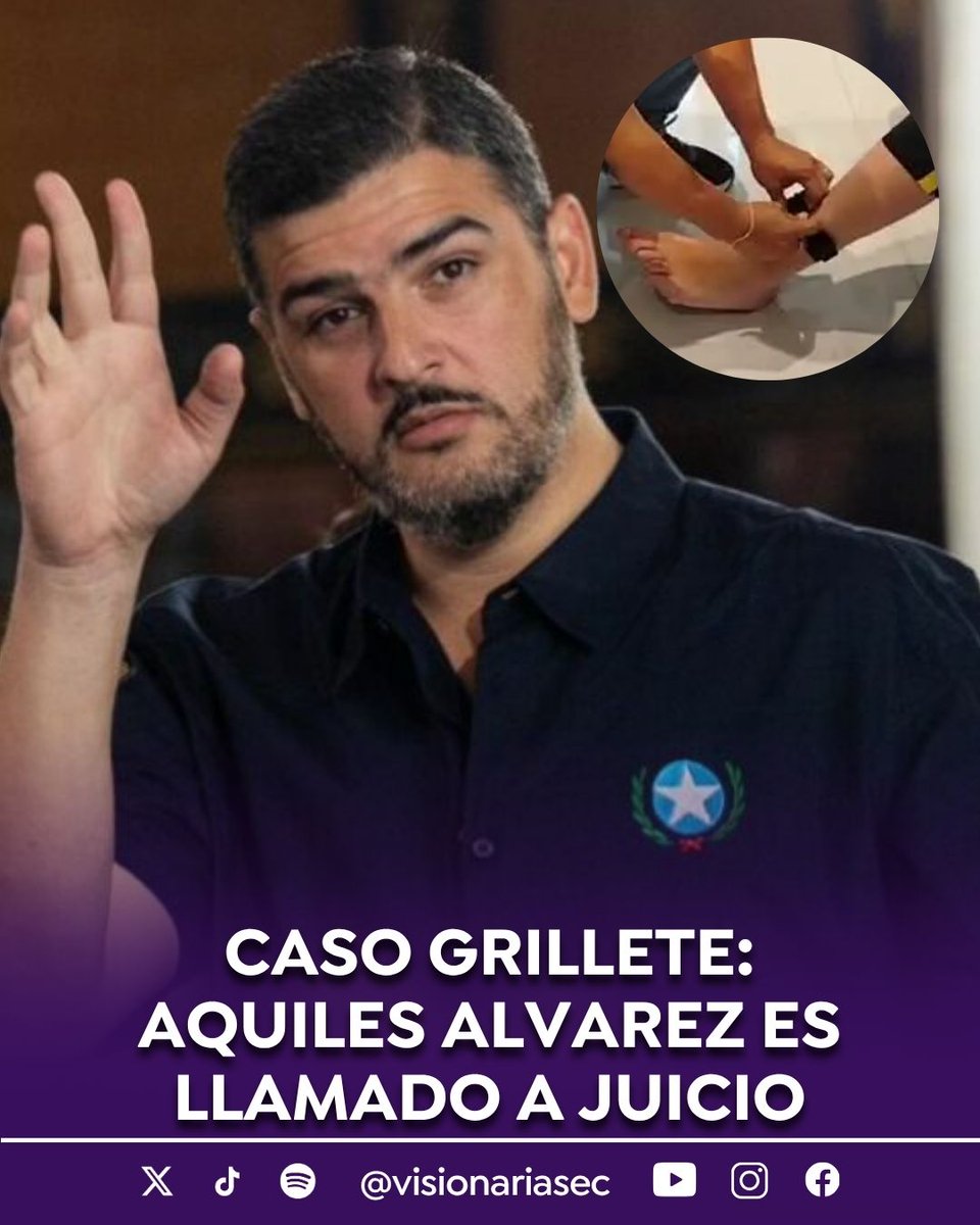 visionariasec's tweet photo. #MiradaNacionalEC | Aquiles Álvarez enfrentará un nuevo proceso judicial. La jueza Karen Alarcón decidió llamarlo a juicio por incumplimiento de decisiones legítimas de autoridad competente, tras supuestamente retirarse el grillete electrónico. Este delito tiene una pena de uno a tres años de prisión.

Desde la defensa del alcalde señalaron que impugnarán la decisión y que el llamado a juicio evidencia serios cuestionamientos sobre la motivación judicial, el control de legalidad y la admisión de elementos que no podrían superar la audiencia preparatoria de juicio.