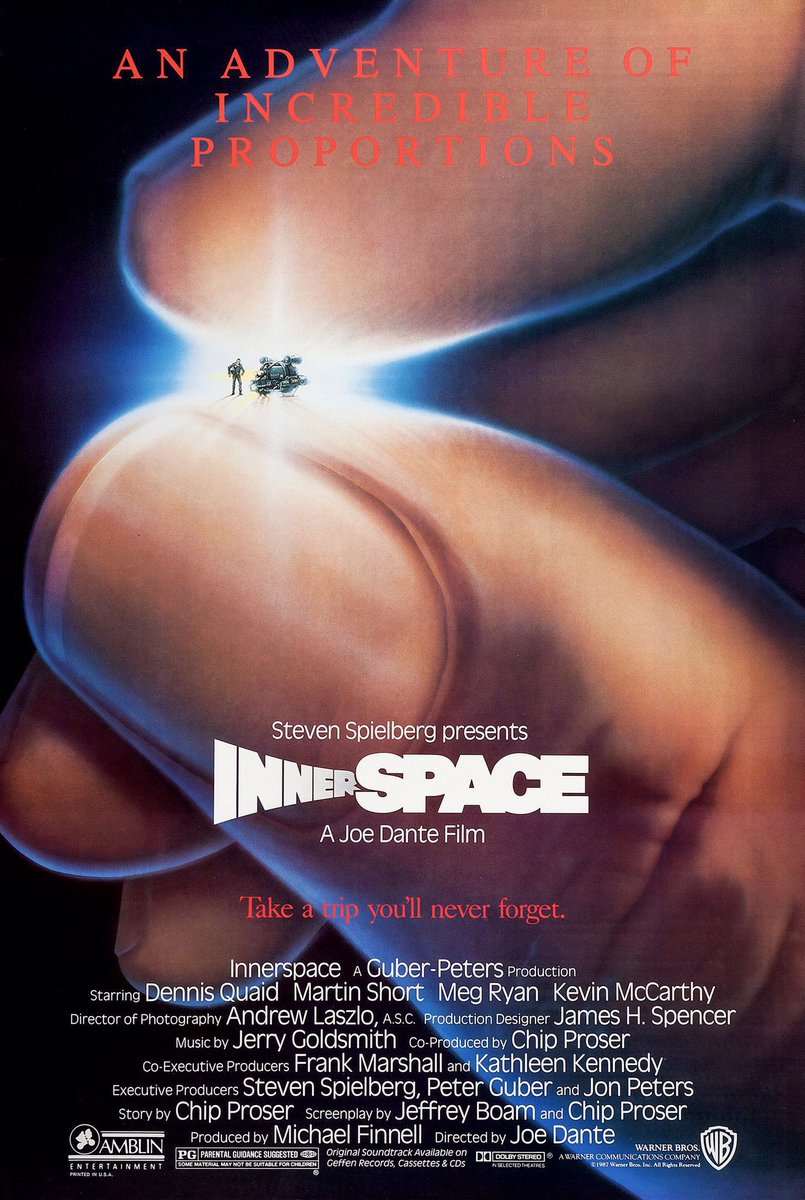 FilmNewsNos's tweet photo. 🎬MOVIE HISTORY: 39 years ago today, July 1, 1987, the movie ‘Innerspace’ opened in theaters!
#DennisQuaid #MartinShort #MegRyan #KevinMcCarthy #FionaLewis #RobertPicardo #VernonWells #HenryGibson #WilliamSchallert #WendySchaal #HaroldSylvester #JohnNora #KevinHooks #JoeDante https://t.co/qbQU7BMMVu