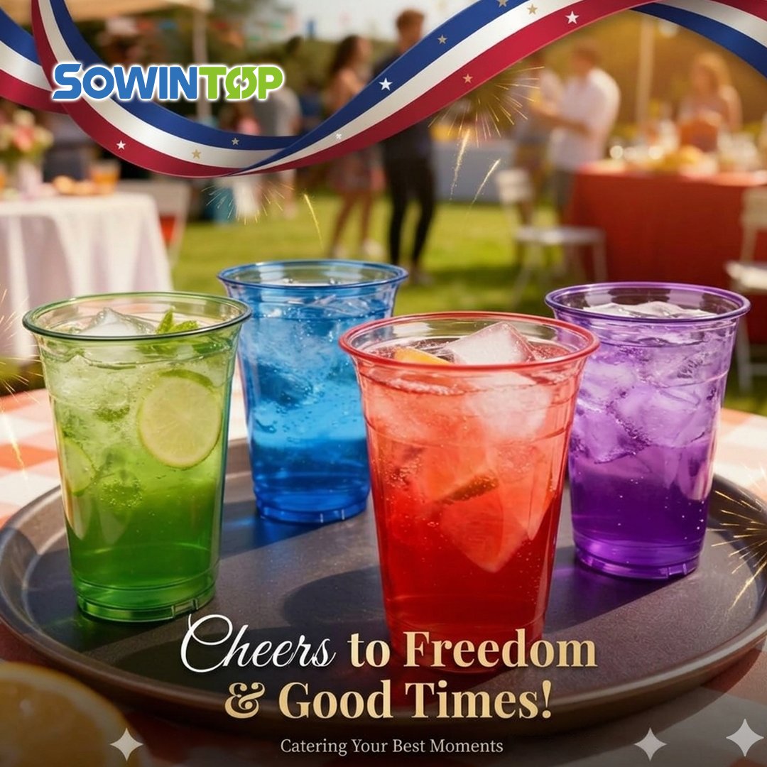 Sowintop's tweet photo. 🧋 6 colors. 1 premium quality. Countless summer moments.

Food-grade. BPA-free. Built for BBQs, parties, and everything in between.

🌍Web: https://t.co/9JzI96NQim
📱WhatsApp: +86-13758805119
✉E-mail: sales@sowintop.com

#IndependenceDay #PartyCups #Party #PlasticCup https://t.co/EVddAGhUbb