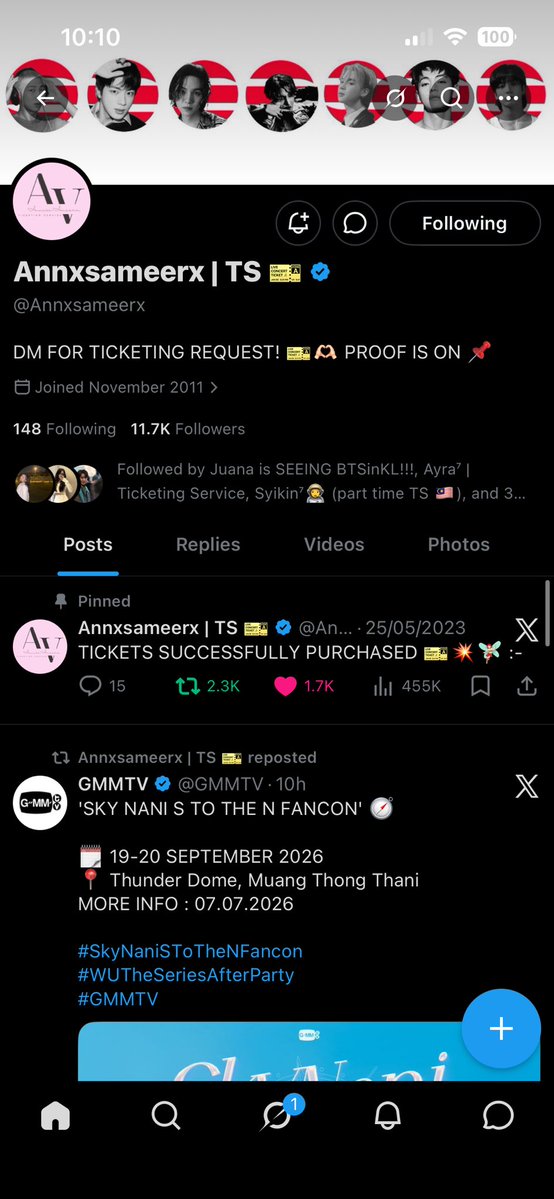 SayYezToAi's tweet photo. @yoonglossm @NMJ00NIE @Annxsameerx @EhhHazirah goodluck to everyone💜 Borahae💜💜💜 https://t.co/bdnciFHf6L