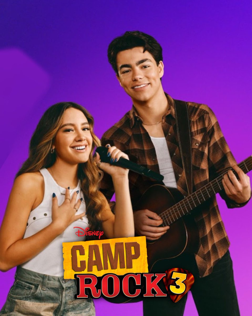 DisneyChannelHQ's tweet photo. CAMP ROCK 3.

August 13 on Disney Channel 🎸 https://t.co/X5lN6IMIXY