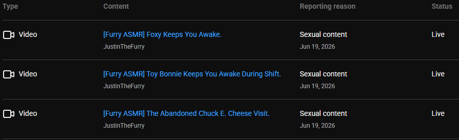HDZunkz's tweet photo. hey @TeamYouTube, are you guys gonna do anything about this user using cropped yiff as thumbnails and videos? https://t.co/ouX5MVqe4G