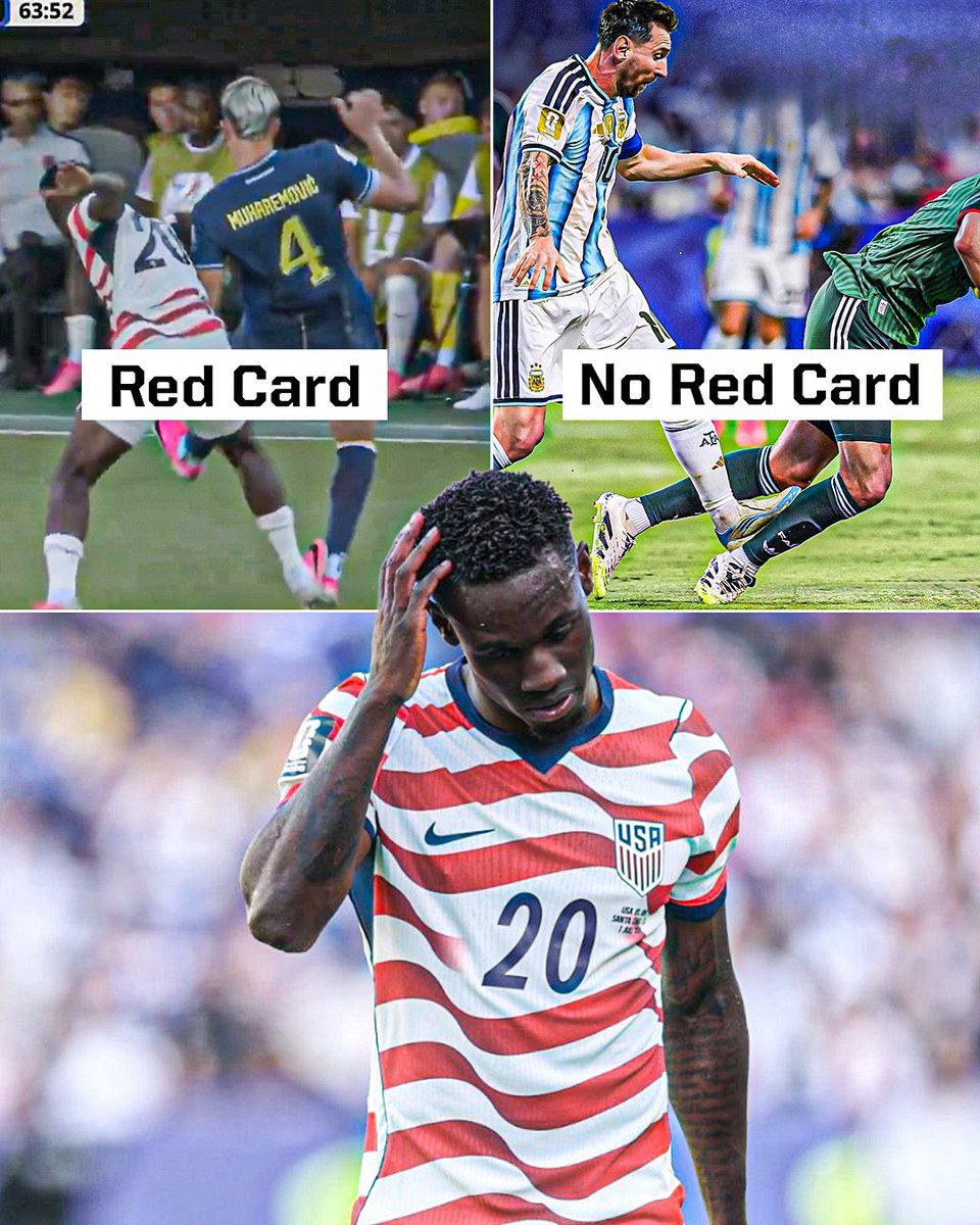DschlopesIsBack's tweet photo. Can anyone make this make sense?

Messi didn’t even get a yellow card for this. https://t.co/gLFzPy2K4Q