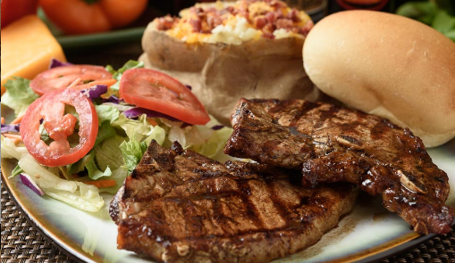 SteakOutBham's tweet photo. Cooking is overrated. Save some dough by coming by to pick up your food and a tea is included with every meal! https://t.co/by66MnOTDW #porkchops https://t.co/K8FhMhADA5