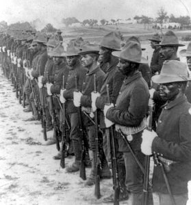 TammiMinoski's tweet photo. #OTD 1898: Colonel #TeddyRoosevelt and his Rough Riders, along with four #BuffaloSoldier regiments - armed with Civil War-era bolt action rifles - charged Kettle Hill Hill during the Spanish American War. https://t.co/6wSKFa803f
#BattleOfSanJuanHill https://t.co/PtWVvvx1hZ