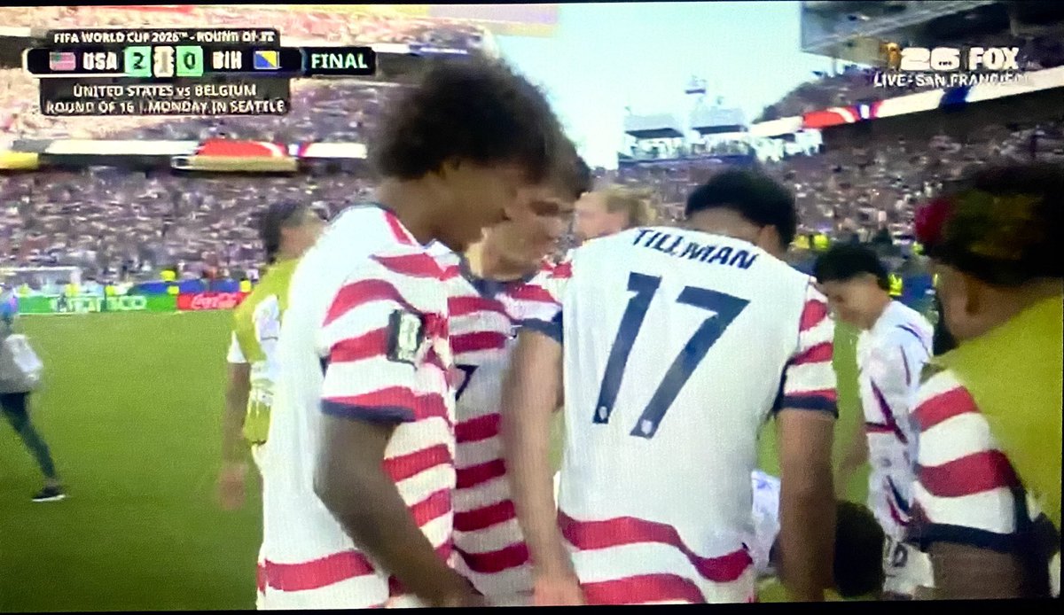 RepDarrenSoto's tweet photo. Congrats to @USMNT on another BIG WIN at @FIFAWorldCup!!!

Good luck against Belgium. We are so proud of you all! 🇺🇸 ⚽️ https://t.co/r67YbwkznE