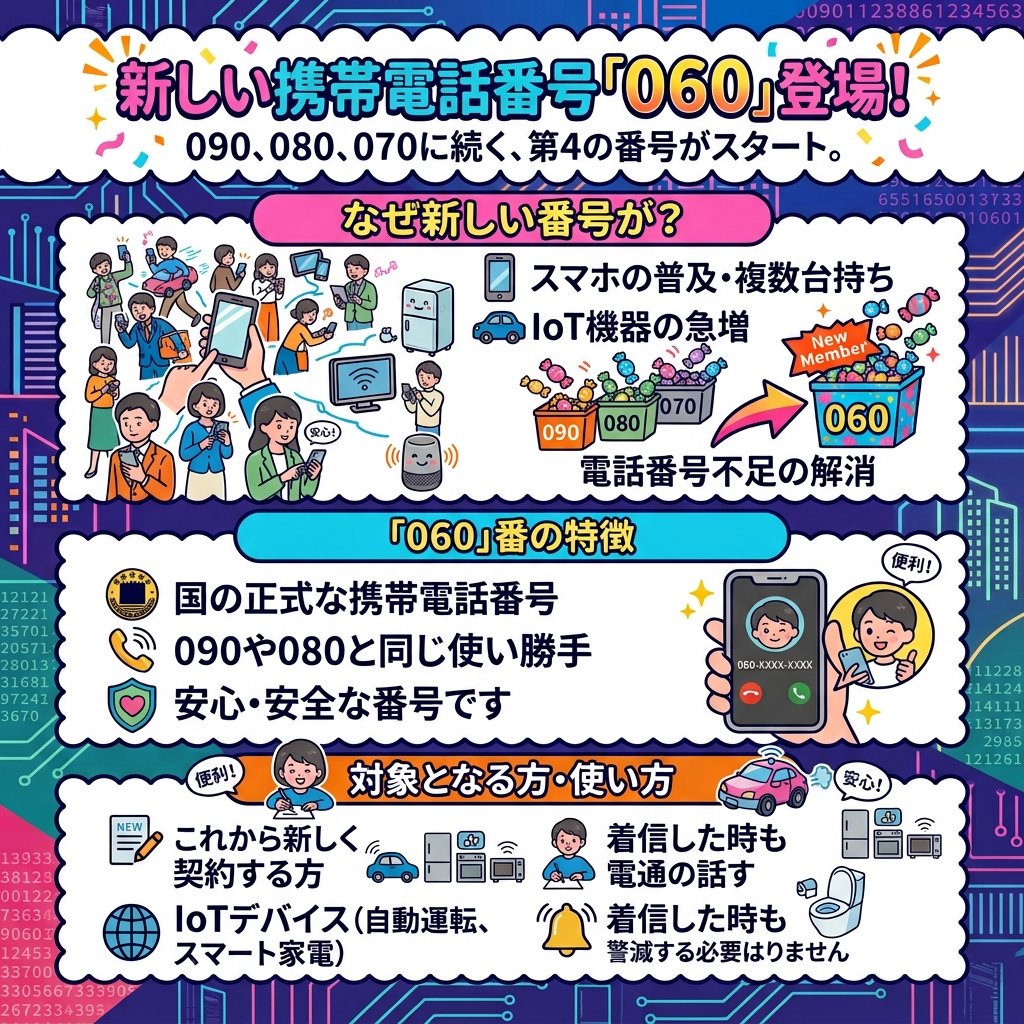 tele_M_kimitsu's tweet photo. 7月1日から新たに登場しニュースでも話題の｢060｣の電話番号📱⁡
⁡⁡
⁡怪しいものではないのでご注意ください⚠️⁡
⁡⁡
⁡この先増えていく060の電話番号の詳細お伝えしちゃいます！⁡
⁡⁡
⁡ #060電話番号⁡
⁡ #複数台持ち https://t.co/QgdGFYqVmX