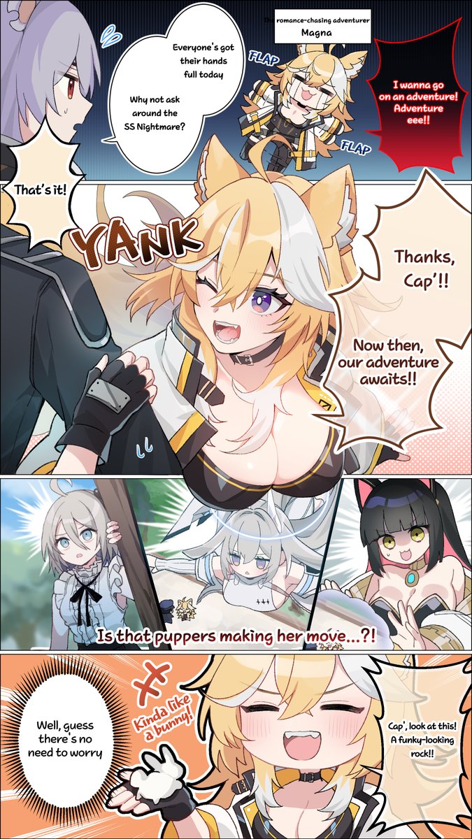 CZN_Official_EN's tweet photo. ◤#ChaosZeroNightmare 4-panel Comic "#Magna"◢  

The official 4-panel comic, created in collaboration with artist @tare_nu, is now live!

Meet Magna👀