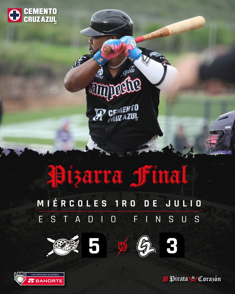 LosPiratasMx's tweet photo. ¡GANAMOS EL PRIMERO JUEGO DE LA DOBLE CARTELERA! 👊🏼👊🏼👊🏼
Gran exhibición de nuestros piratas, ¡VAMOS POR LA SERIE! 👏🏼🔥💣
#PirataDeCorazon 🏴☠️🫀 https://t.co/4yFqlzXmfl