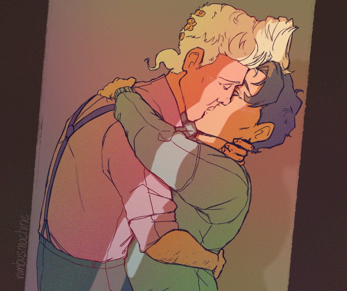 nimbusmachine_'s tweet photo. omg i really did not post the finished kiss here did i?? https://t.co/T79DrVeFEt