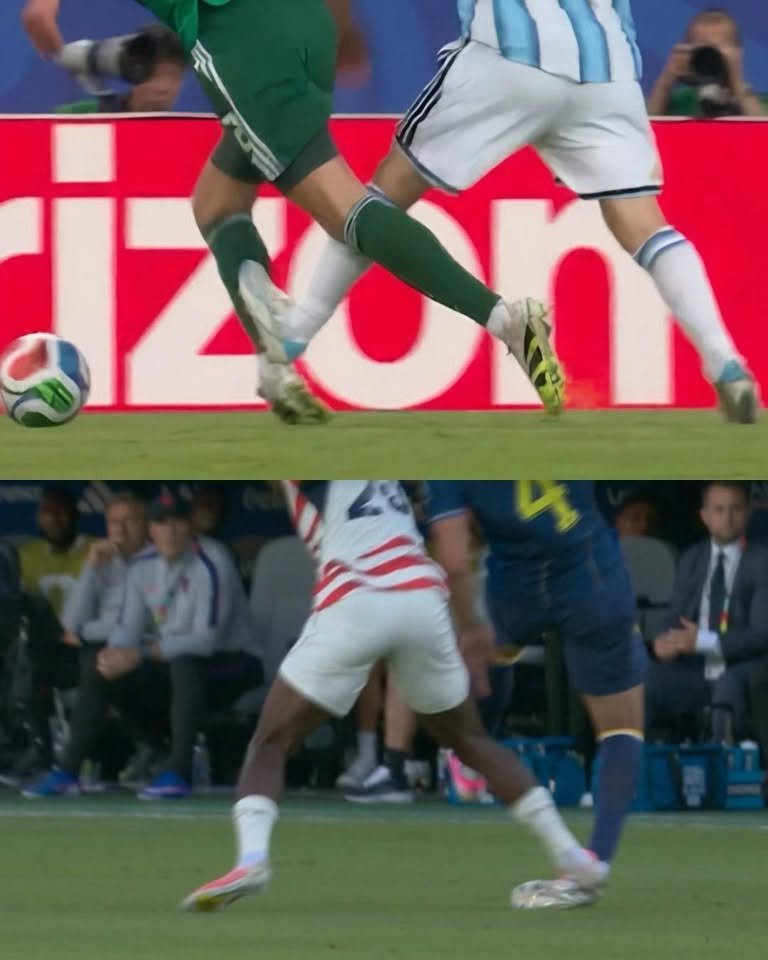 MHBrel's tweet photo. @ClayTravis It was not called when Messi did the same.   Hmmm https://t.co/FrVwbRW1Ed