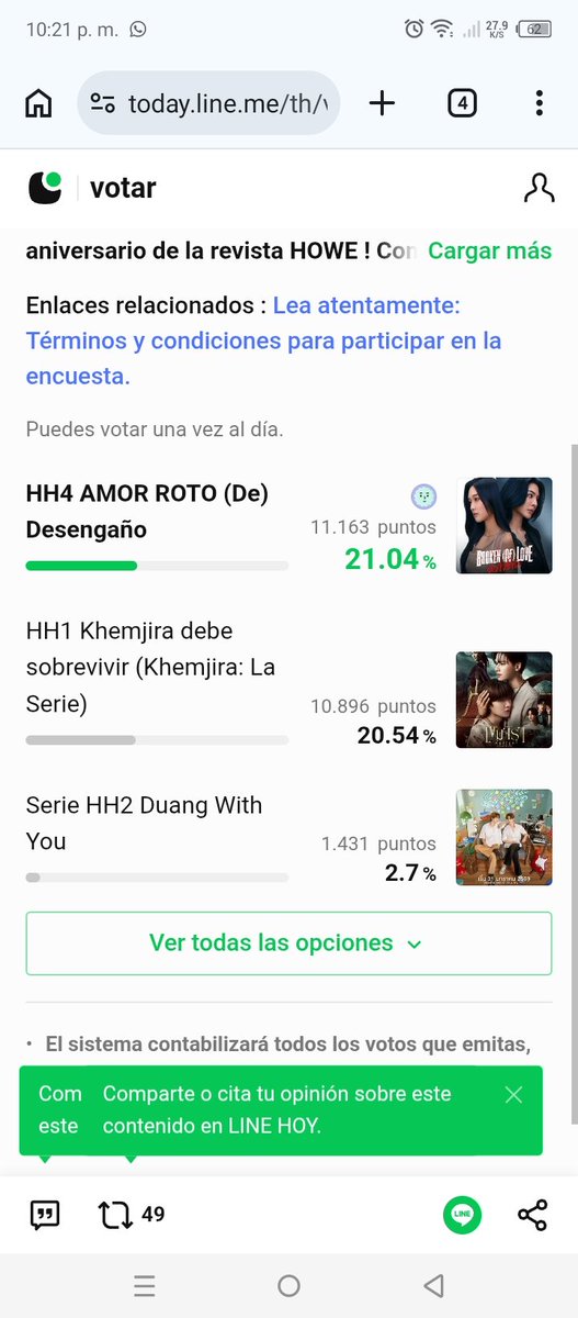 MarinaHenr49's tweet photo. FAYEMILY AQUI ESTAN MIS VOTOS DE HOY, NO DEJE  DE VOTAR!!! 

QUE PASA QUE NO LOGRAMOS POSICIONAR A PERAYA Y LA PAREJA EN PRIMER LUGAR??? 

#FayeAtom
#FayePeraya
#AtomPariya https://t.co/lqtuuntiFZ