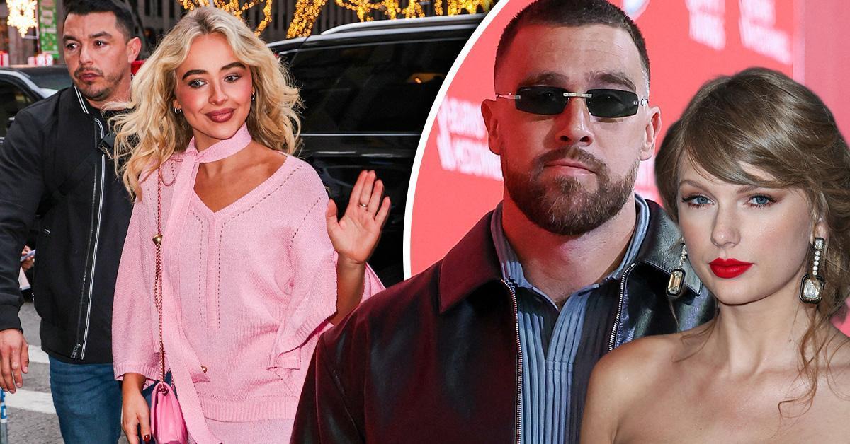OKMagazine's tweet photo. Sabrina Carpenter and Ed Sheeran Spotted in New York as Travis Kelce and Taylor Swift's Alleged MSG Wedding Itinerary Is Revealed https://t.co/JKvHAeeDsh https://t.co/e1Nw42LOzS