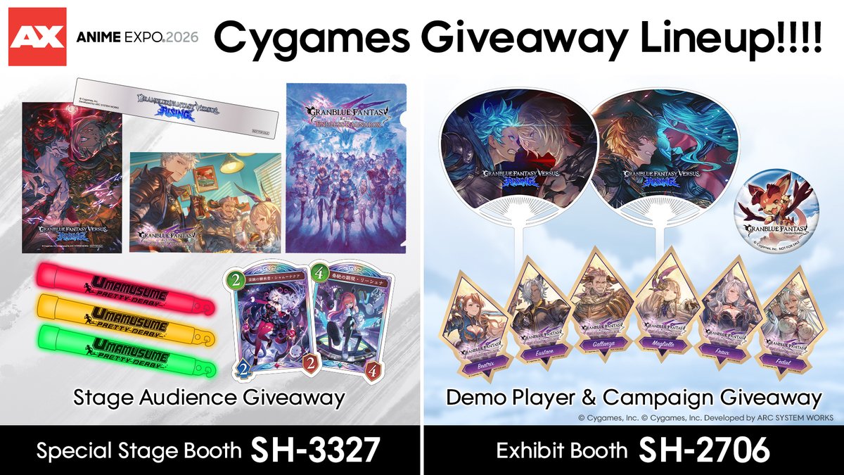 You'll be able to grab con-exclusive giveaways at both SH-3327 and