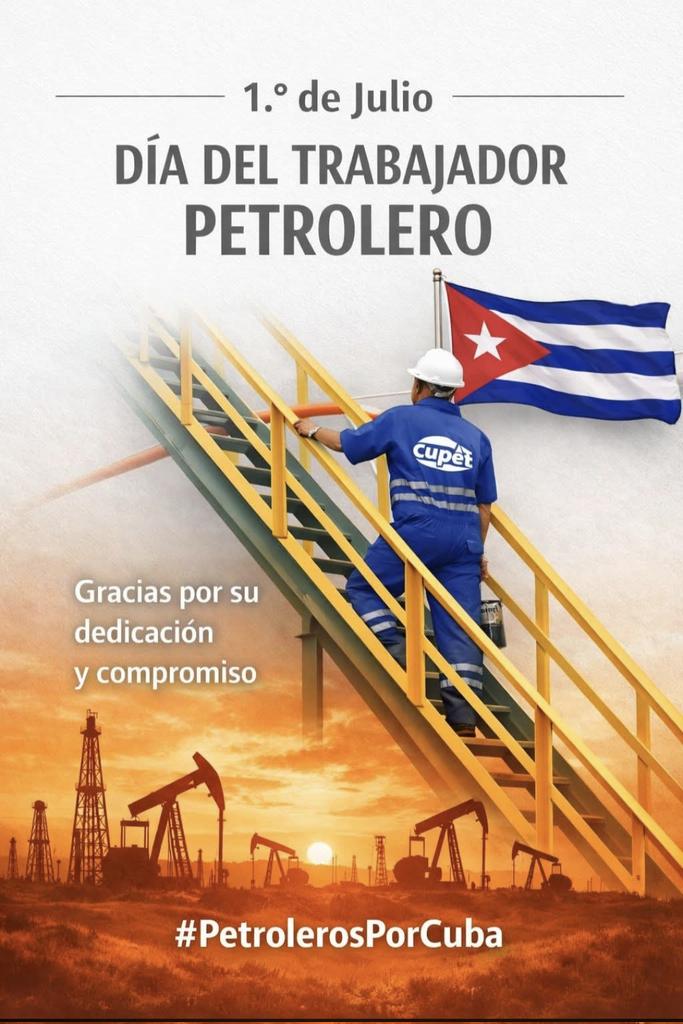 Elviraba2's tweet photo. Felicitaciones al trabajador petrolero #Matanzas #MatancerosEnVictoria  #Cuba https://t.co/3afrenC7Jg