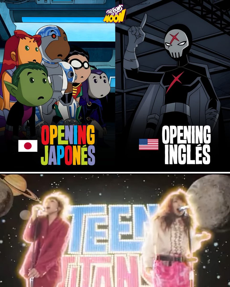 CartoonsOTMoon's tweet photo. Un dato animado hasta Beyond The Spider-Verse. Día 340:

​Cuando Teen Titans estaba en emisión, la intro anticipaba el tono del episodio.

Si sonaba en japonés, el capítulo sería cómico. Si estaba en inglés, indicaba que era serio o clave para la historia. https://t.co/iiqxD4Alzr