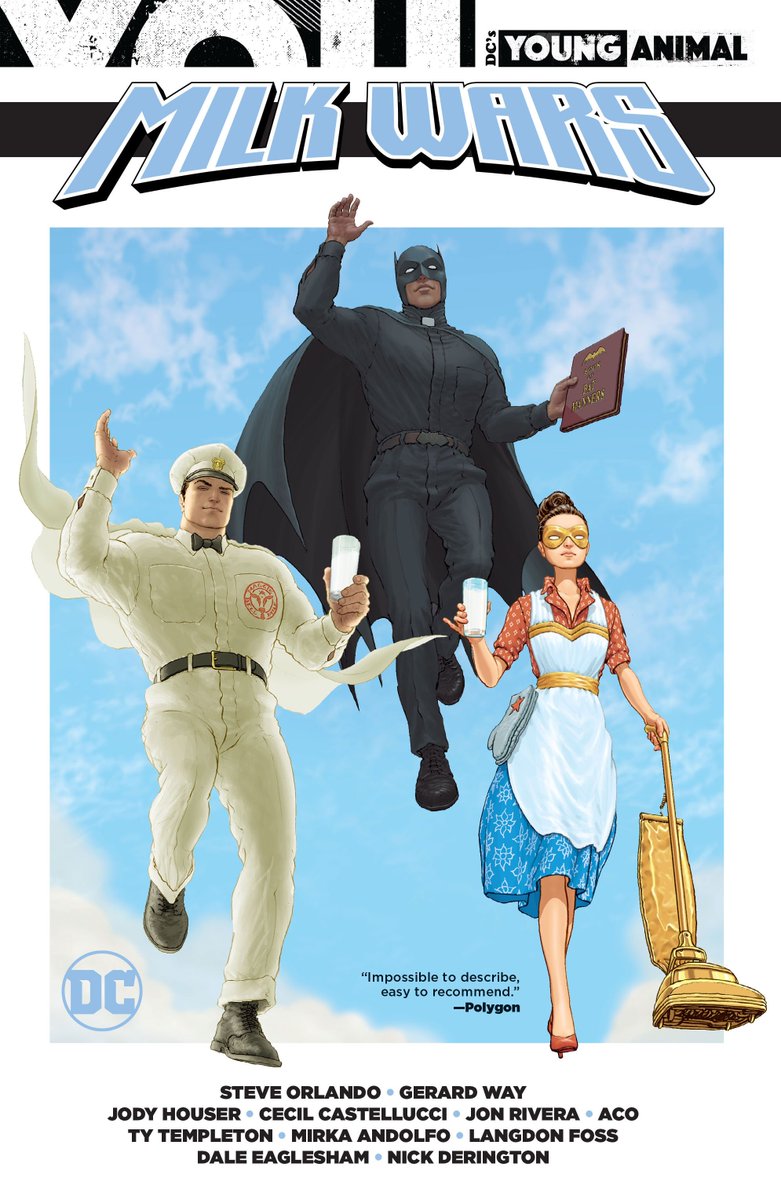 ChespasB's tweet photo. Las milk wars son de eas historia sacadas del morrison adicto al LSD de los 90 

De por si la doom patrol casi no interactua con la liga,por eso este es de los pocos eventos donde se le saca provecho ambis equipos https://t.co/8CJ9913ups
