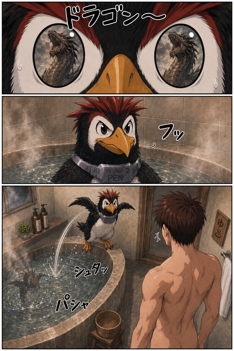 menmaFerretLove's tweet photo. 〜幕間〜
ペンペンだって本気だす？_2/4 https://t.co/tgRHXvBxpv