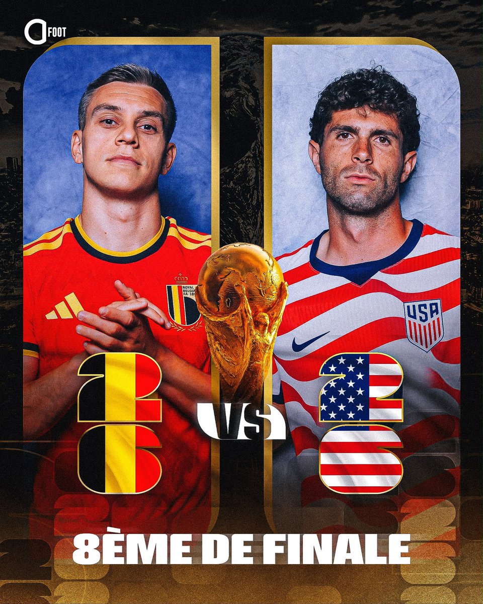 bandar_News1's tweet photo. 🚨🚨🚨 عاجل — رسميًا 🚨🚨🚨

🏆 دور الـ16 [كأس العالم 2026] 

🇺🇸 أمريكا Vs بلجيكا 🇧🇪 

🗓️ فجر الثلاثاء - 7 يوليو    

⏰ الساعة 3:00ص بتوقيت مكة https://t.co/IfABe0P4rg