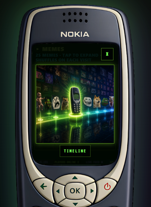 SnakeOS_SOL's tweet photo. The timeline never forgets a classic🐍

We brought the Nokia 3310 back to life with Snake OS https://t.co/j1TfhCFxYH