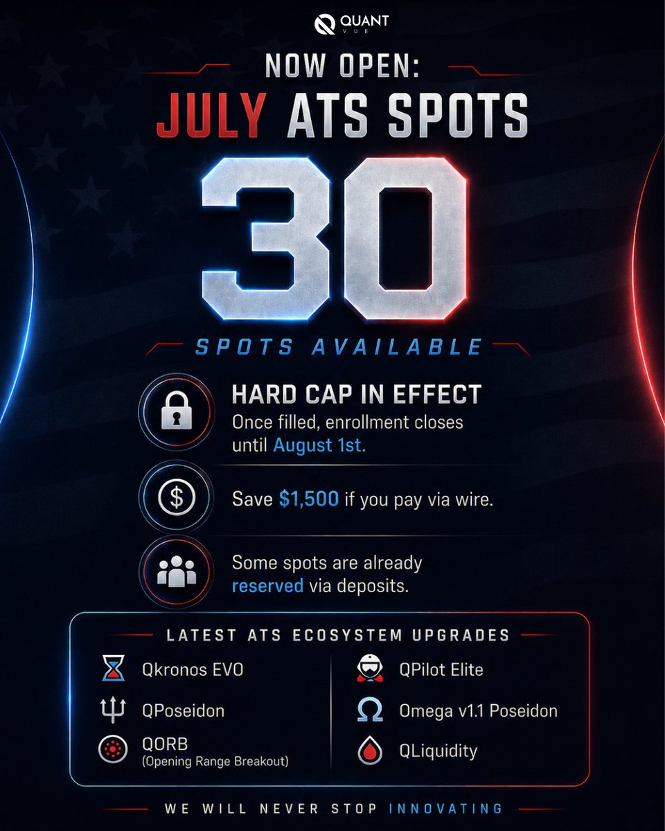 getquantvue's tweet photo. Join 1,400+ traders using our ATS program. Lock in your spot here ➡️ https://t.co/uxpBDhmvSB https://t.co/SjybrSn4sh