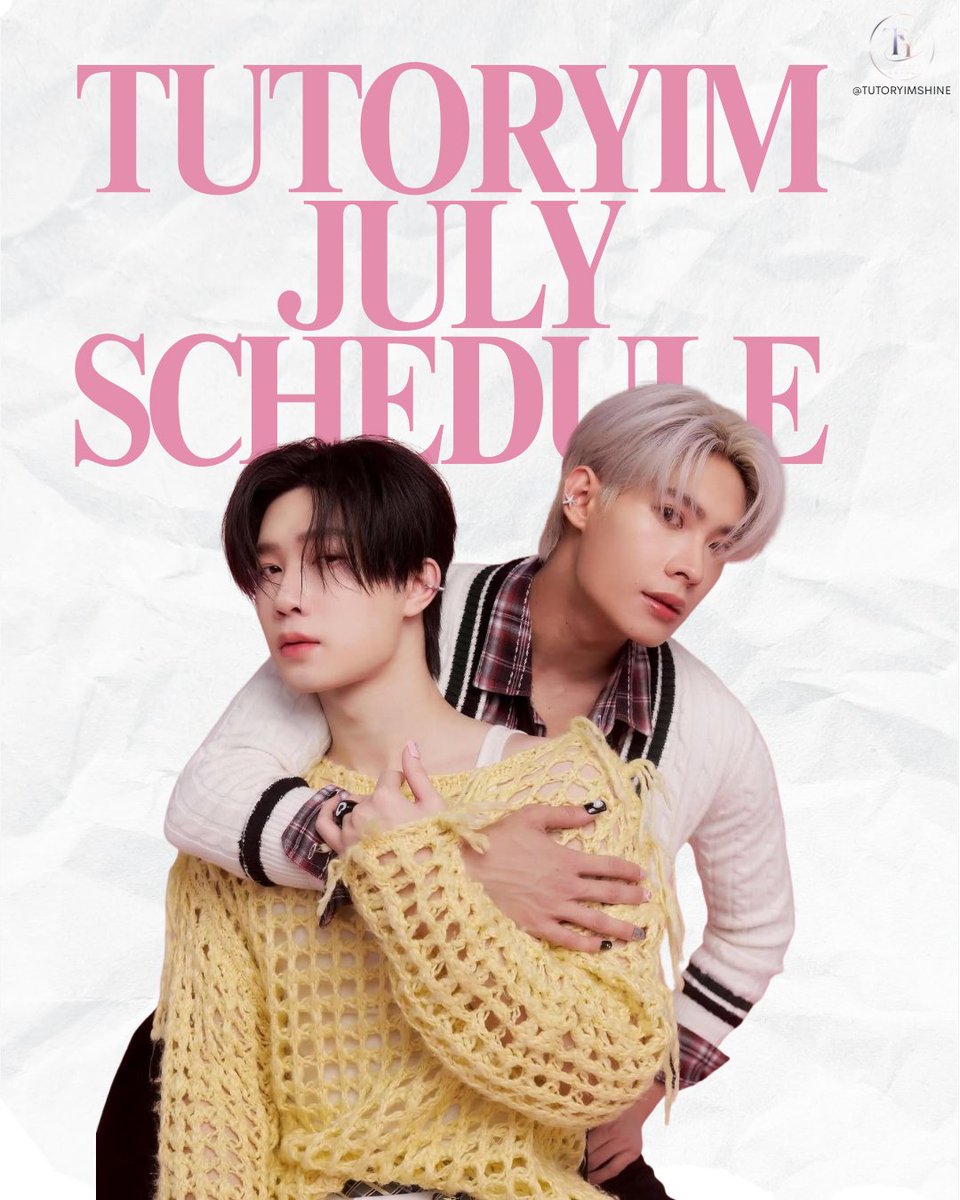 TUTORYIMSHINE's tweet photo. #TTYSchedule อัปเดตตารางงานติวเตอร์ยิม 🩵💜
01/07 - 16/07
(กรณีมีงานแทรกจะแจ้งให้ทราบภายหลัง)
(In case there is an additional event it will be announced later)
#TutorYim
#TutorKrp #mynameis_yim
#MyPlaneTT #myalienz #AlinorTTY https://t.co/HvRFkujuwN