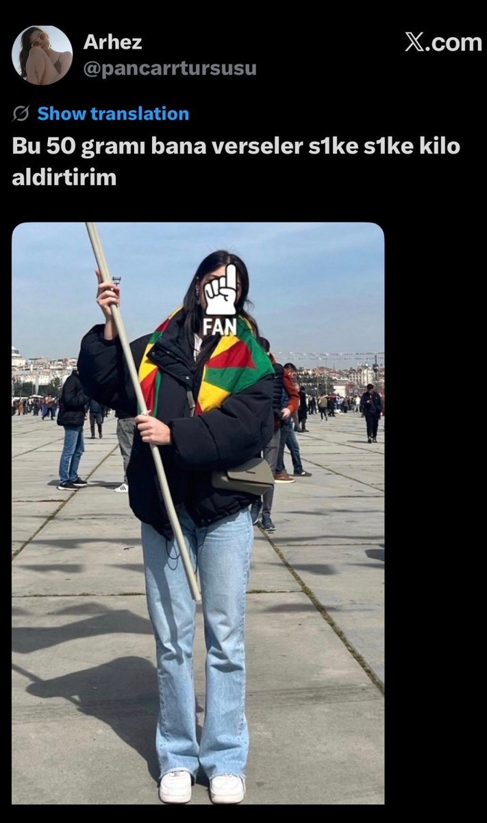 kurddows's tweet photo. En namuslu demli pkkli orsp evladı Taksim Kadıköy bu Orpsu demlilerden geçimiyor sitede kürdüm derler realde t*rklerin altından inlerler inanmayan söylediğim yerleri ziyaret edebilir. Bu zihniyeten namuslu kadın erkek çıkmaz  Kürt maskesi takmis Ermeni pijler @pancarrtursusu https://t.co/WSdOGxumZi