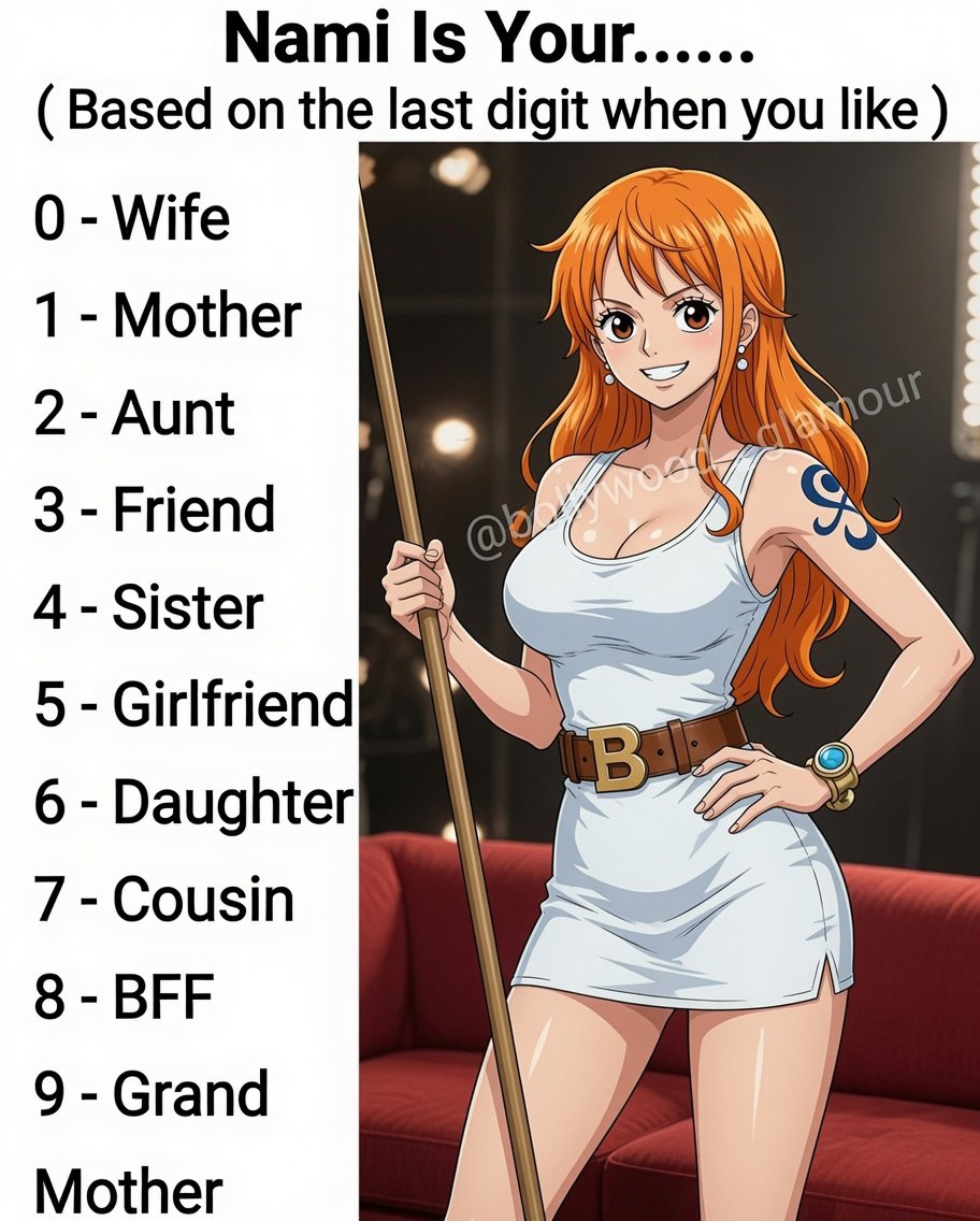 NityanandY7886's tweet photo. fir she's my '0'
choose yours 
#onepiece https://t.co/p9pW8qtQgr