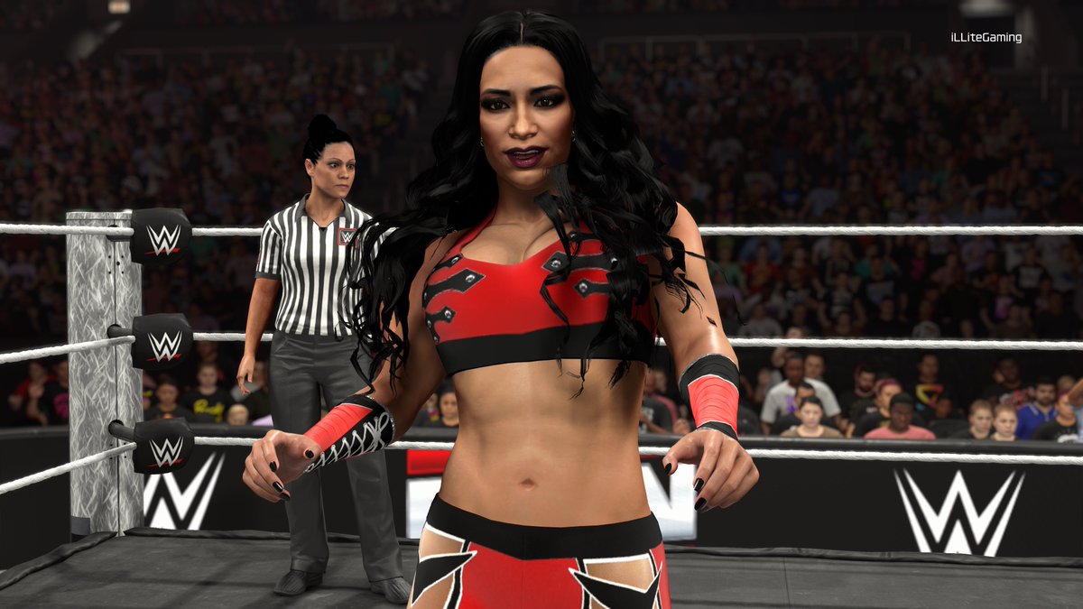 iLLite_Gaming's tweet photo. #WWE2K26 In-Game Screens 

Gear Credit: SamFX#45484

#iLLiteGaming #Melina https://t.co/po2XxHZGLS