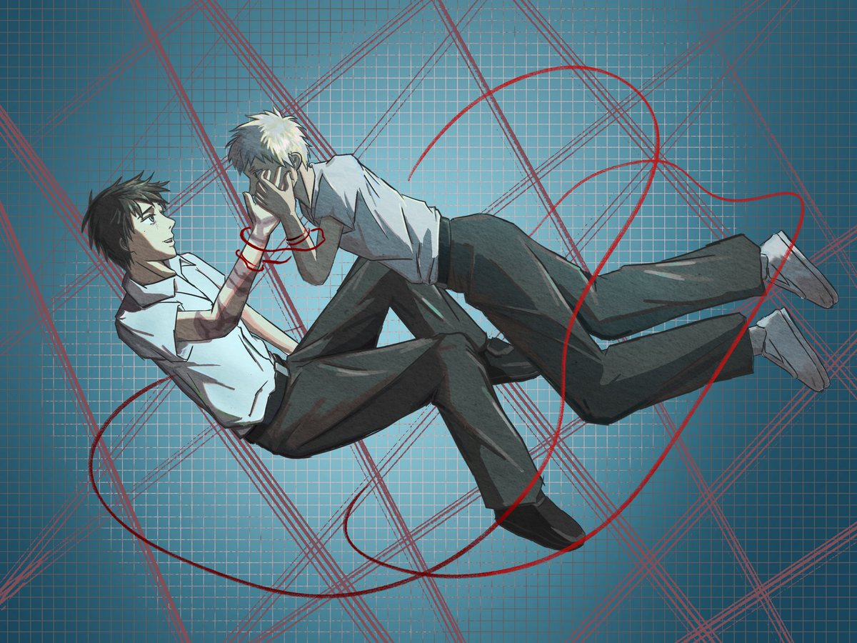 ThesomeThinh's tweet photo. Red string entwined
#thesummerhikarudied #光が死んだ夏 🍀🍀
（为什么Twitter不能发送实况图，我还想把两张画拼凑在一起） https://t.co/cU9Y3DvNKI