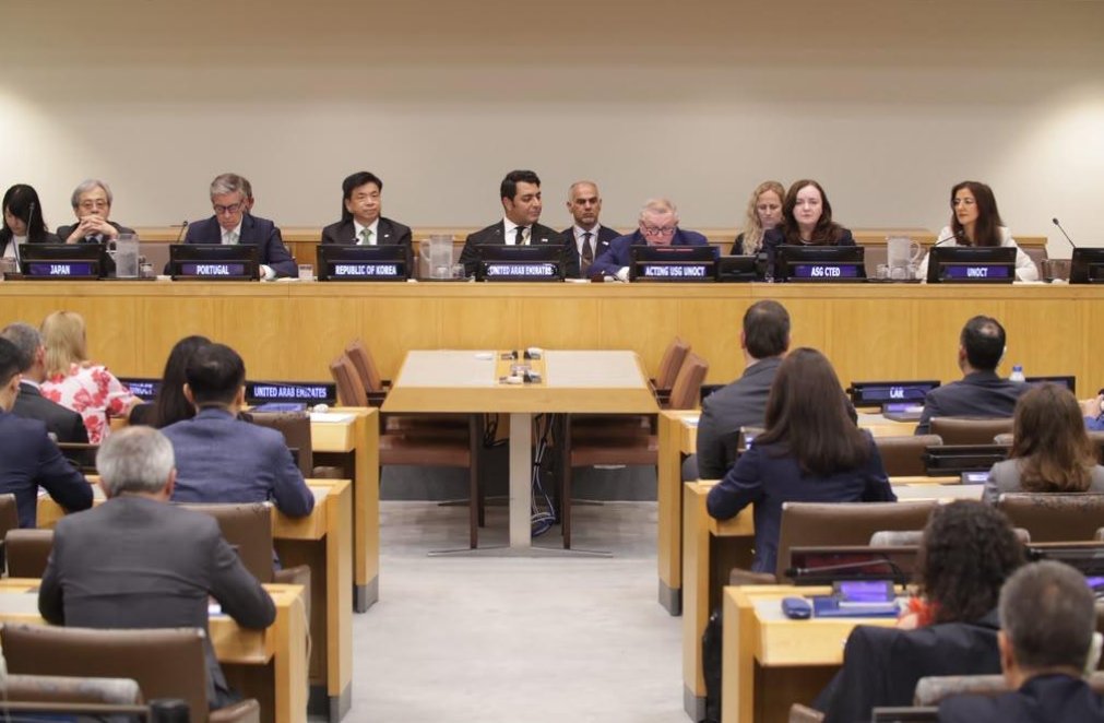 UN_OCT's tweet photo. At #CTWeek event on Addressing the Growing Threat of Terrorist Use of #UAS, Acting USG of @UN_OCT Zouev stressed that collaboration is the only way forward as threats become increasingly agile & sophisticated.
Watch📺https://t.co/UfBKA13YI1
#UNiteToCounterTerrorism https://t.co/BlcD823cBH