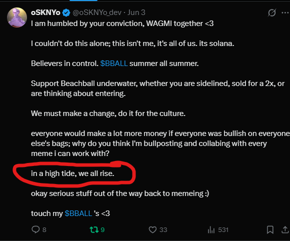 oSKNYo_dev's tweet photo. im so fucking close to sending bball to millions just need ansem to see me

the only people who can help me is all of you; on my timeline who has seen me bust my ass bagworking in the deepest parts of the bear.

do you want bundler farmer kols to keep winning this cycle? https://t.co/APsXaz2l9d