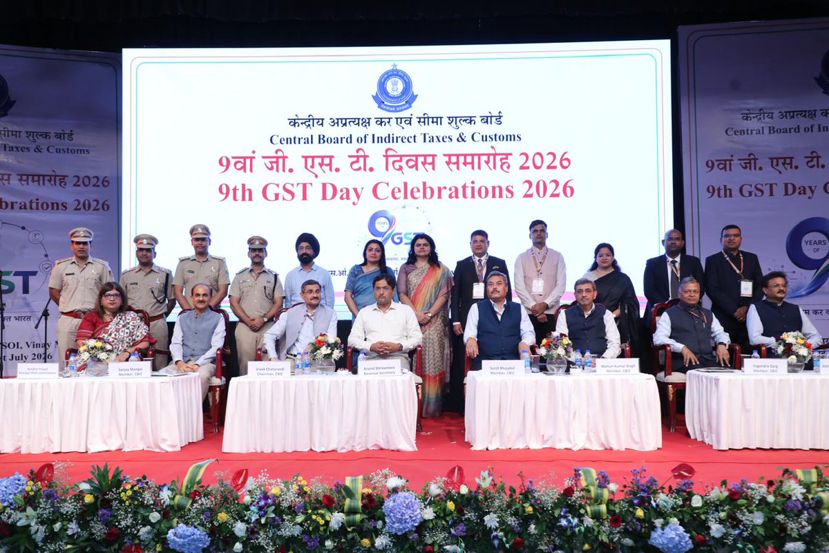 CgstSurat's tweet photo. Congrats to @CgstSurat  for being named the Best Performing Commissionerate (Registration) for FY 2025–26
Commissioner Dr. Manpreet Arora was felicitated on #GSTDay2026 in New Delhi. Kudos to the team for driving seamless registration. 
@cbic_india 
@FinMinIndia @cgstvdrzone https://t.co/4fZ4RtmKPq