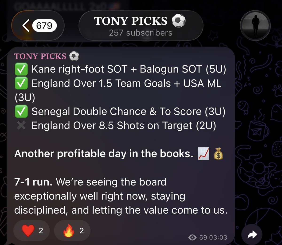 tonyp1cks's tweet photo. 7-1 RUN

LINK IN BIO TO GET MY PICKS FOR FREE. https://t.co/ylUDzncCpQ