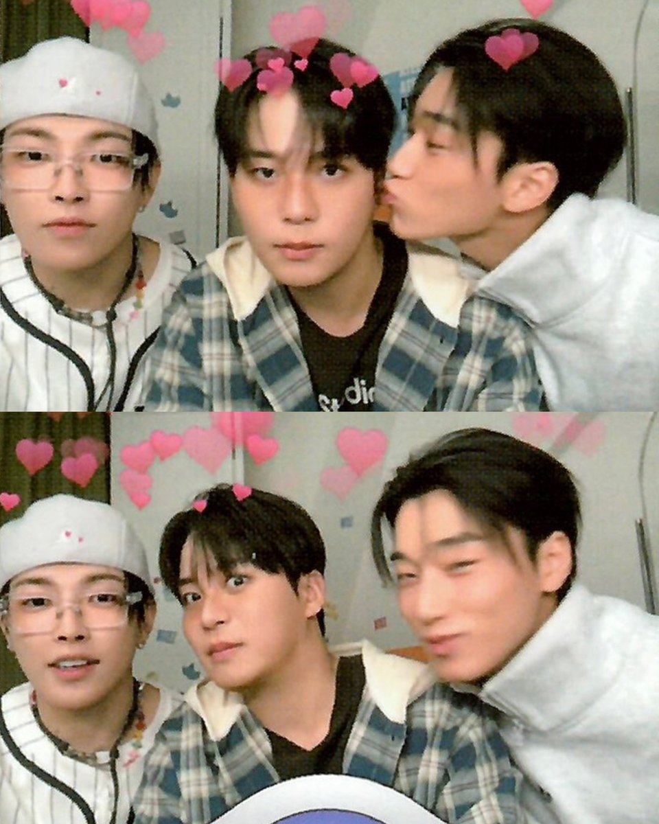 moonshapedfluff's tweet photo. The affectionate cats 🐈🐈‍⬛ of ATEEZ 😆💕 If San was in the middle, I’m sure he would’ve kissed Hongjoong too 😂

ᯓ★ ATINY 7th Membership Kit Unit Photo (Ghost Booth) | #WOOYOUNG #CHOISAN #MINGI #YUNHO #HONGJOONG #JONGHO https://t.co/DtR8pQCfgA