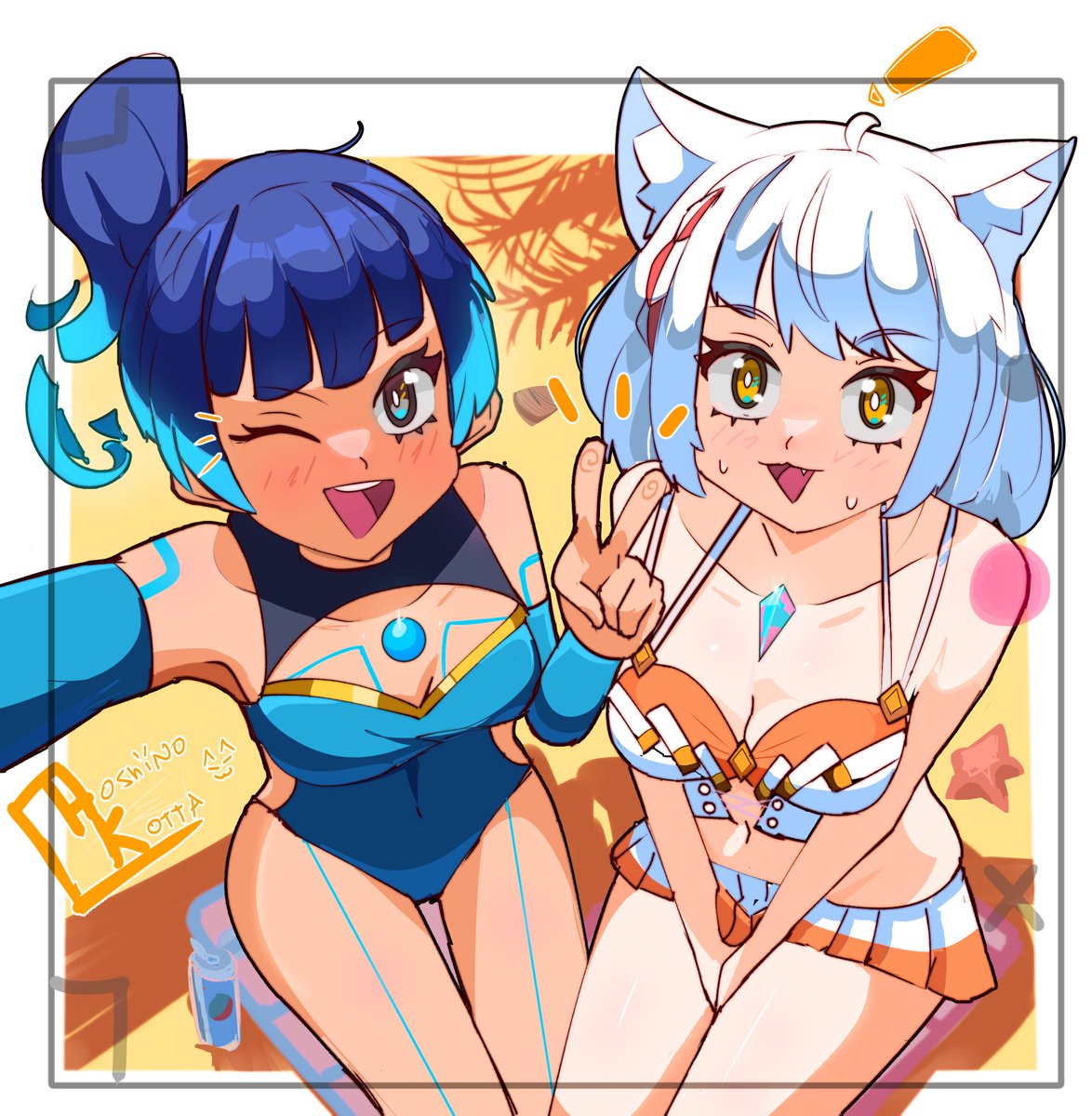 HoshiNoKotta's tweet photo. Just a Mio &amp; Sena for tonight ^-^
#xenoblade https://t.co/Ewab59ZcCL