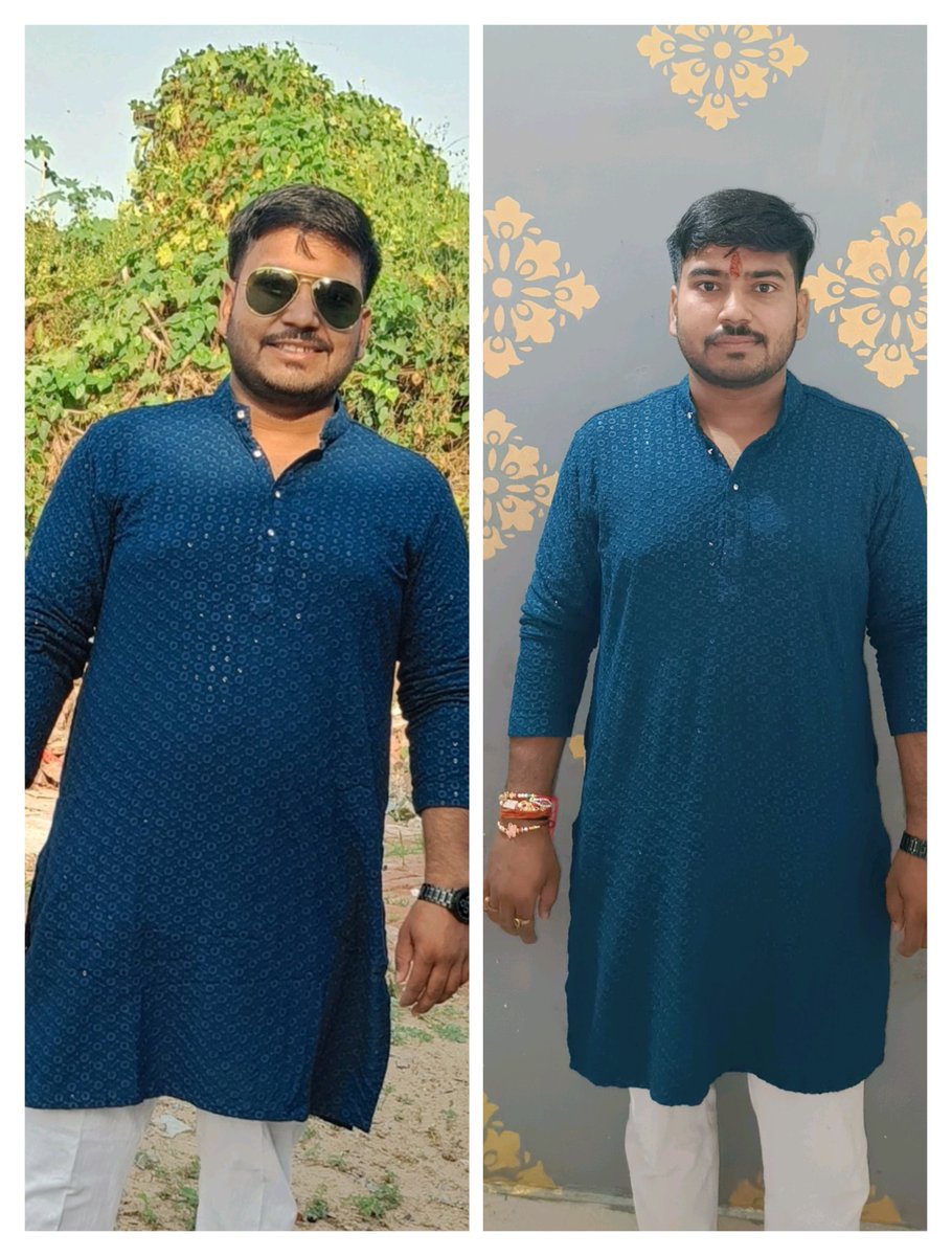 RISHABH15081999's tweet photo. Transformation के पहले और बाद की कुर्ता पजामा वाली तस्वीर😄🤗😊 https://t.co/0FF2CjEXfD