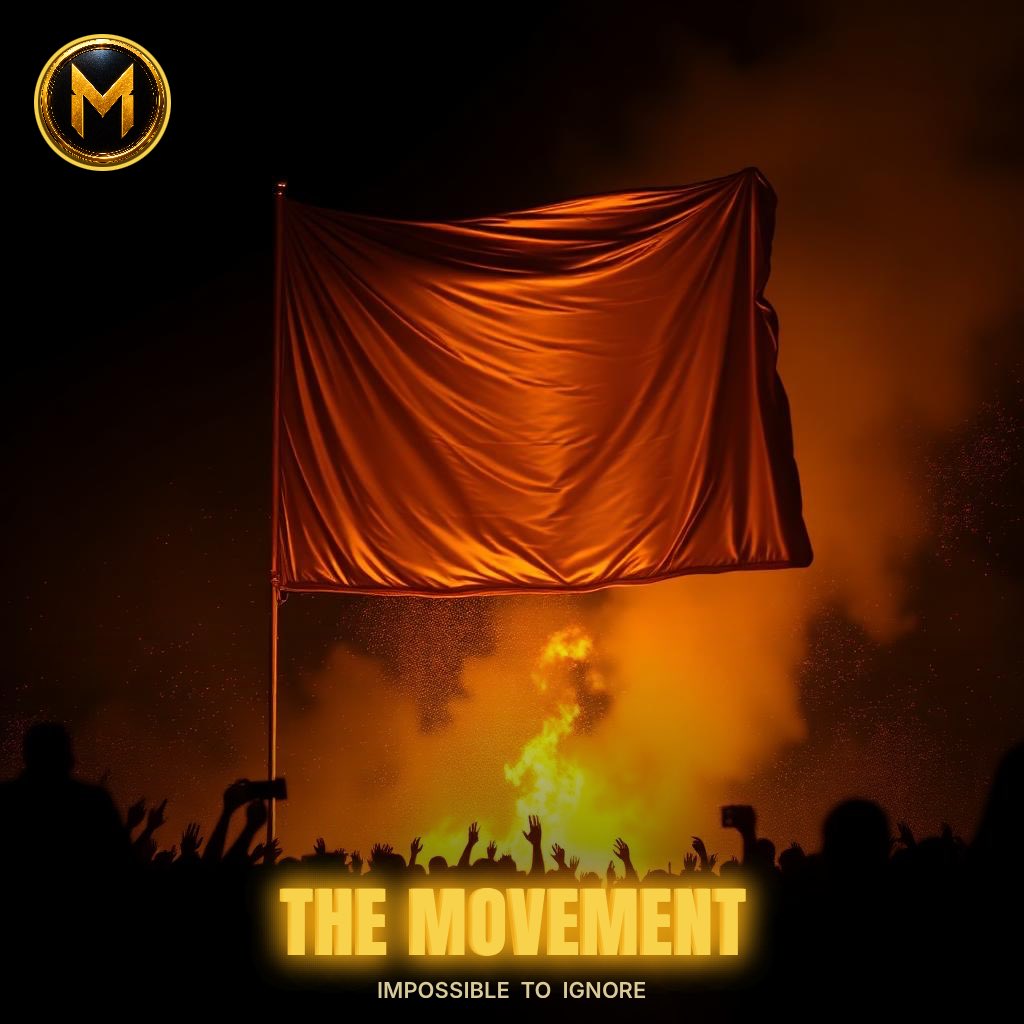 TheMovementcoin's tweet photo. The flag is up. 🏴✨

Black and gold. Loud and unmistakable.
This isn't a coin. It's a signal.

Join The Movement.

CA: 6bczfX29RXSx5pyX5WUmYXRc8NVYHgTo6Ry87MjZpump

Buy → https://t.co/BzHugUczcX

#TheMovement #Solana https://t.co/6D4gspQgVp