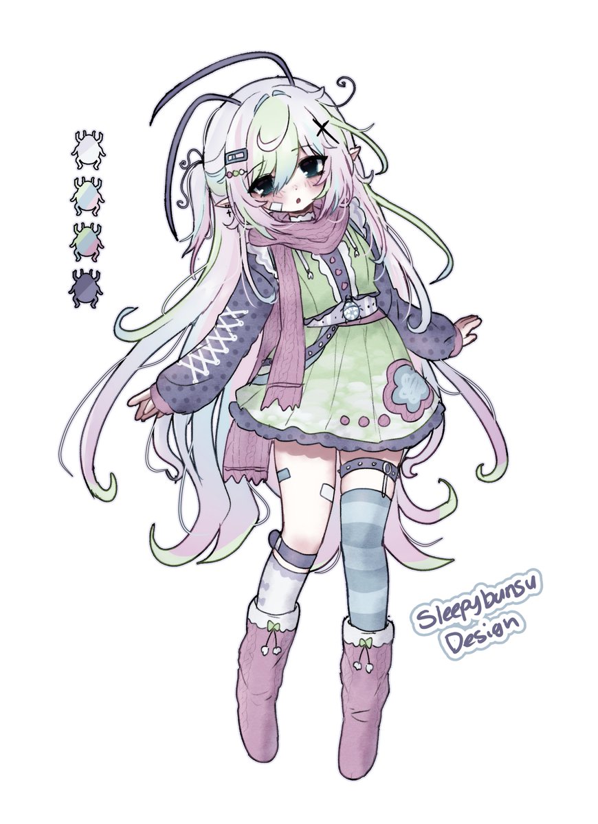 Sleepybunsu's tweet photo. 🩷🪲 Elf Beetle Girl 🪲🩷 https://t.co/zdt6Q8NPzA