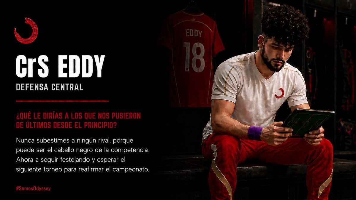 OdyTeam's tweet photo. Vean como vivió todo, errores que no perdona y lo que este título significa para el. 2/2⚽️🔴
#SomosOdyssey #OdysseyTeam #CrSEddy #Entrevistas #ClubsPro #EAFC #HolkansAscension #Campeones https://t.co/xKG3ZgRmxs