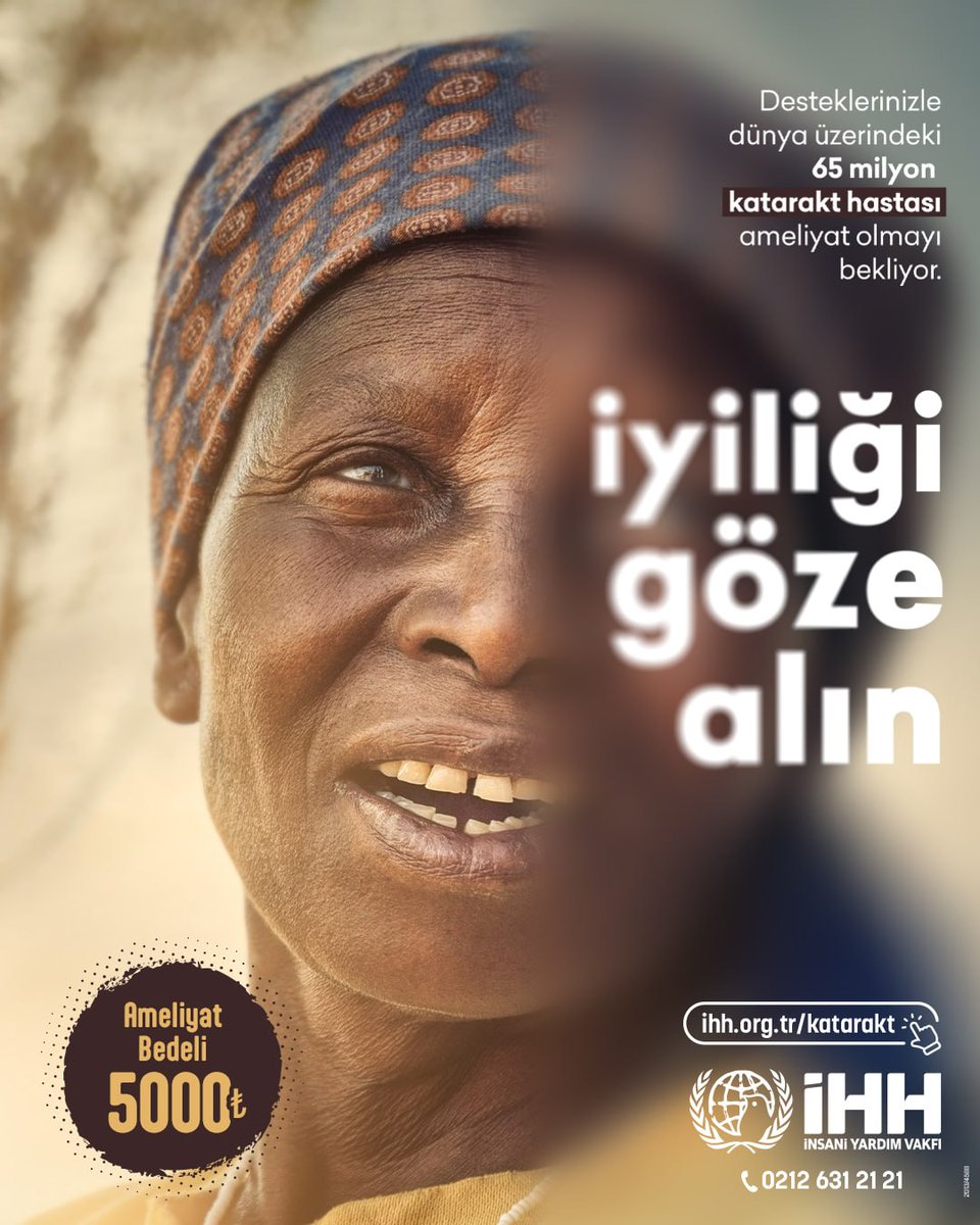 IhhBolu's tweet photo. İyiliği Göze Alın!

Birlikte, bir kişiye daha ışık olabiliriz. 🤍

👉 Ameliyat Bedeli: 5.000₺

📨 KATARAKT yazıp 4072'ye SMS göndererek 240 TL destek olabilirsiniz.

Bolu İnsan Hakları ve Hizmet Derneği 
TR33 0020 3000 0350 7441 0000 06 https://t.co/IDe1qVGRL2