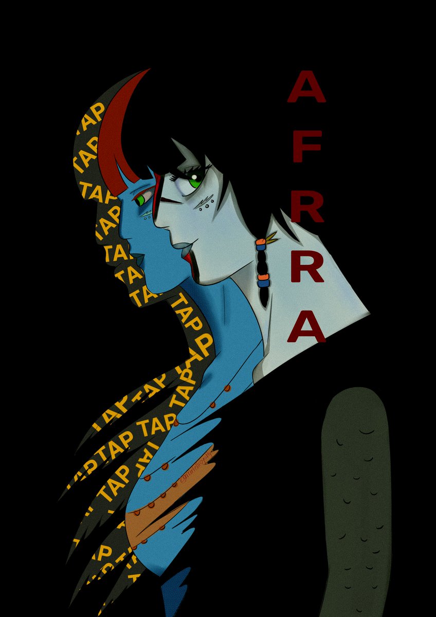 artzycorner's tweet photo. my best tamtey piece to date with the paprika poster trend #avatar https://t.co/nVgzXMb2OQ