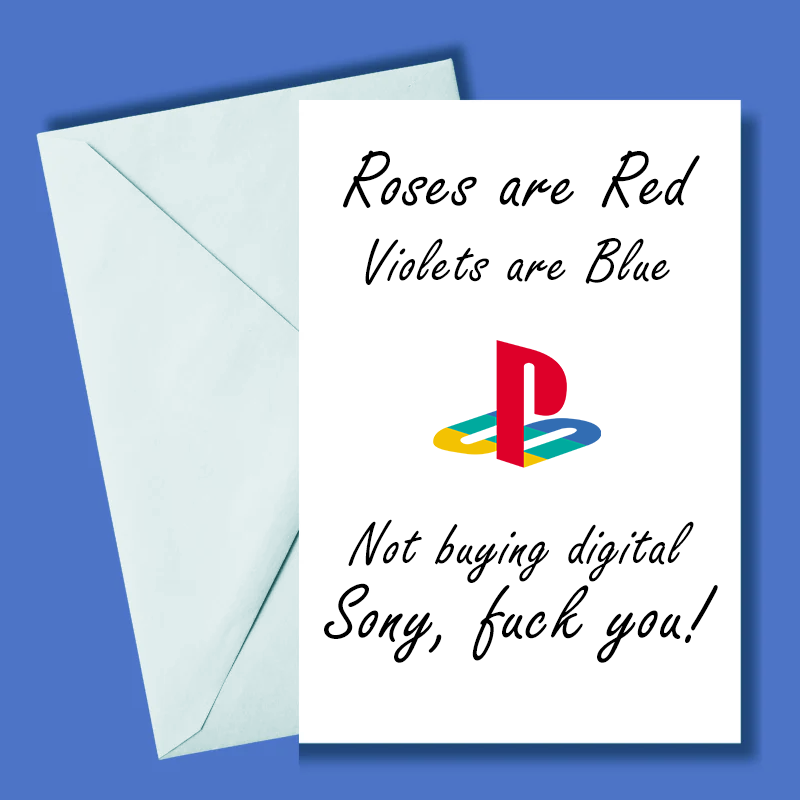 SWT_Channel's tweet photo. @Sony Hey Sony,

I've been your loyal fan since 1995. 
Owned every single console &amp; handheld.
Have hundreds of games per system.

This is what you get from me on PS5 launch day! https://t.co/fza1s8iOda