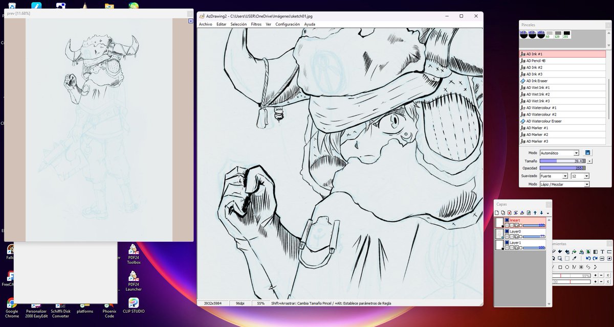 tobyGarcia26's tweet photo. WIP
estoy entintando el boceto de la mañana. ¿Qué opinan?
i'm inkin the morning sketch. What do you think?
#sketch #ink #digitalartㅤㅤㅤㅤ https://t.co/UPZOJSeZmx