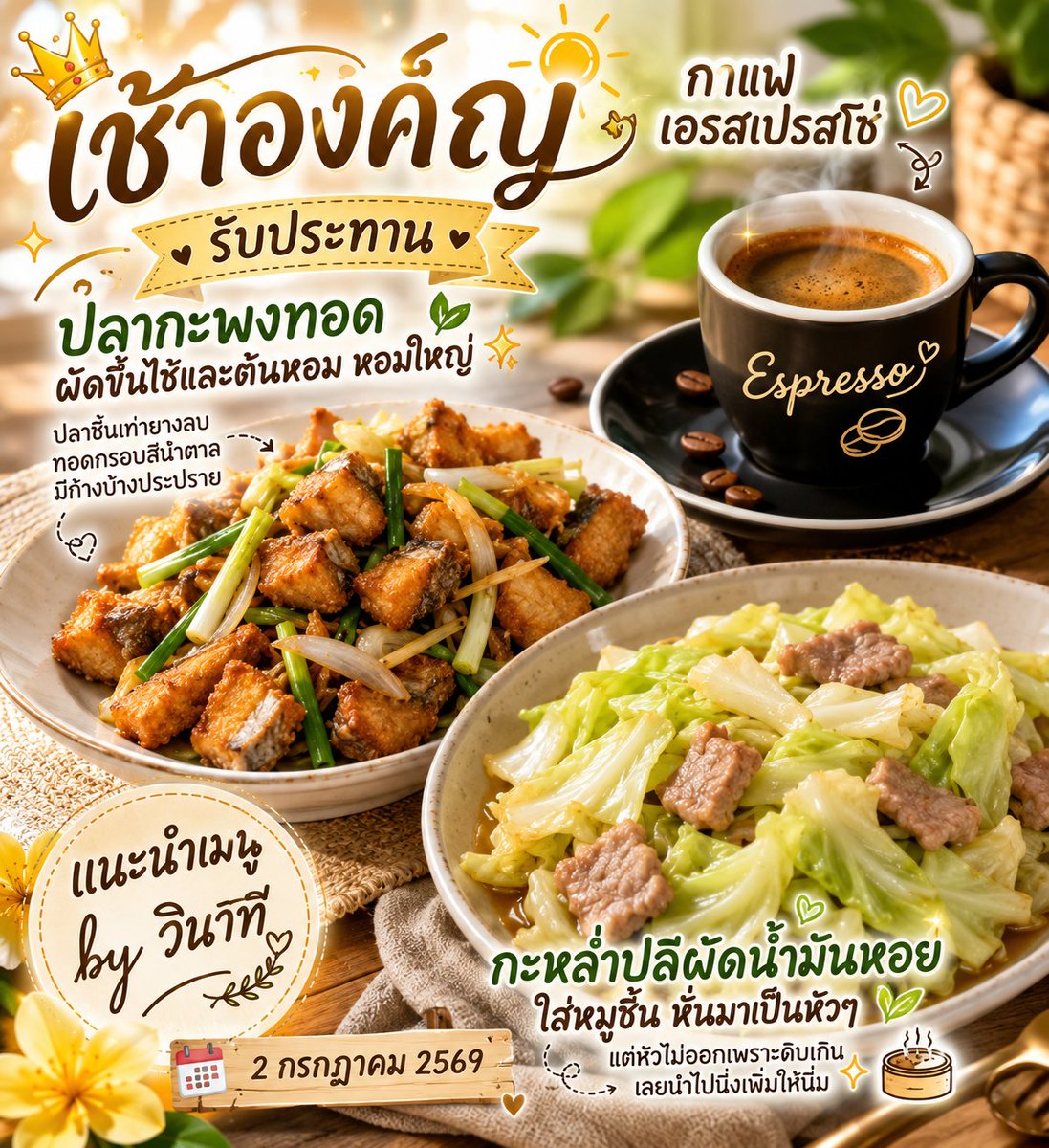 wi_na_tee's tweet photo. แนะนำเมนูเช้านี้ค้าบบ
เช้านี้ทุกคนทานอะไรคะ? https://t.co/oSeVGkmgxO