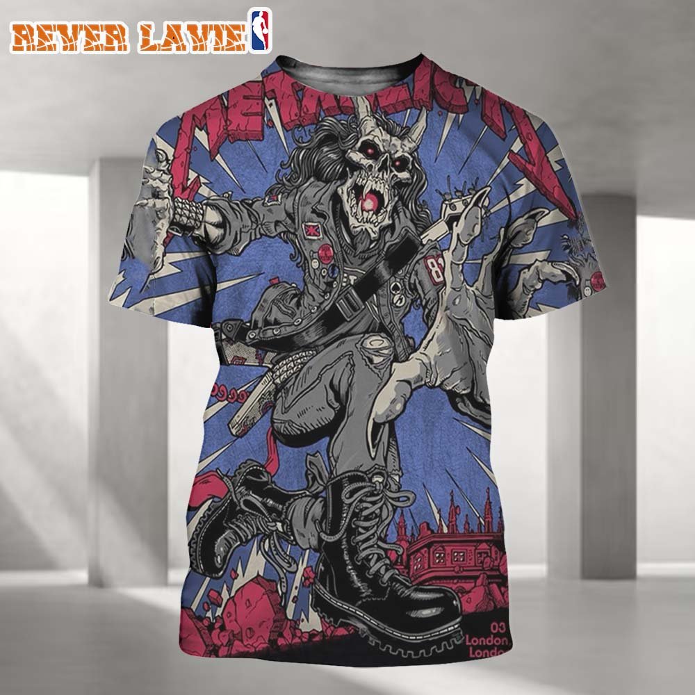 rever_lavie's tweet photo. Metallica M72 London all-over print shirt features exclusive pop-up artwork for the No Repeat Weekend at London Stadium in 2026.
#Metallica #M72WorldTour #London2026 #AllOverPrint #MetallicaFans #NoRepeatWeekend
>>>Check it here: https://t.co/B6AeEmr8AQ https://t.co/iQPnKjtGpl
