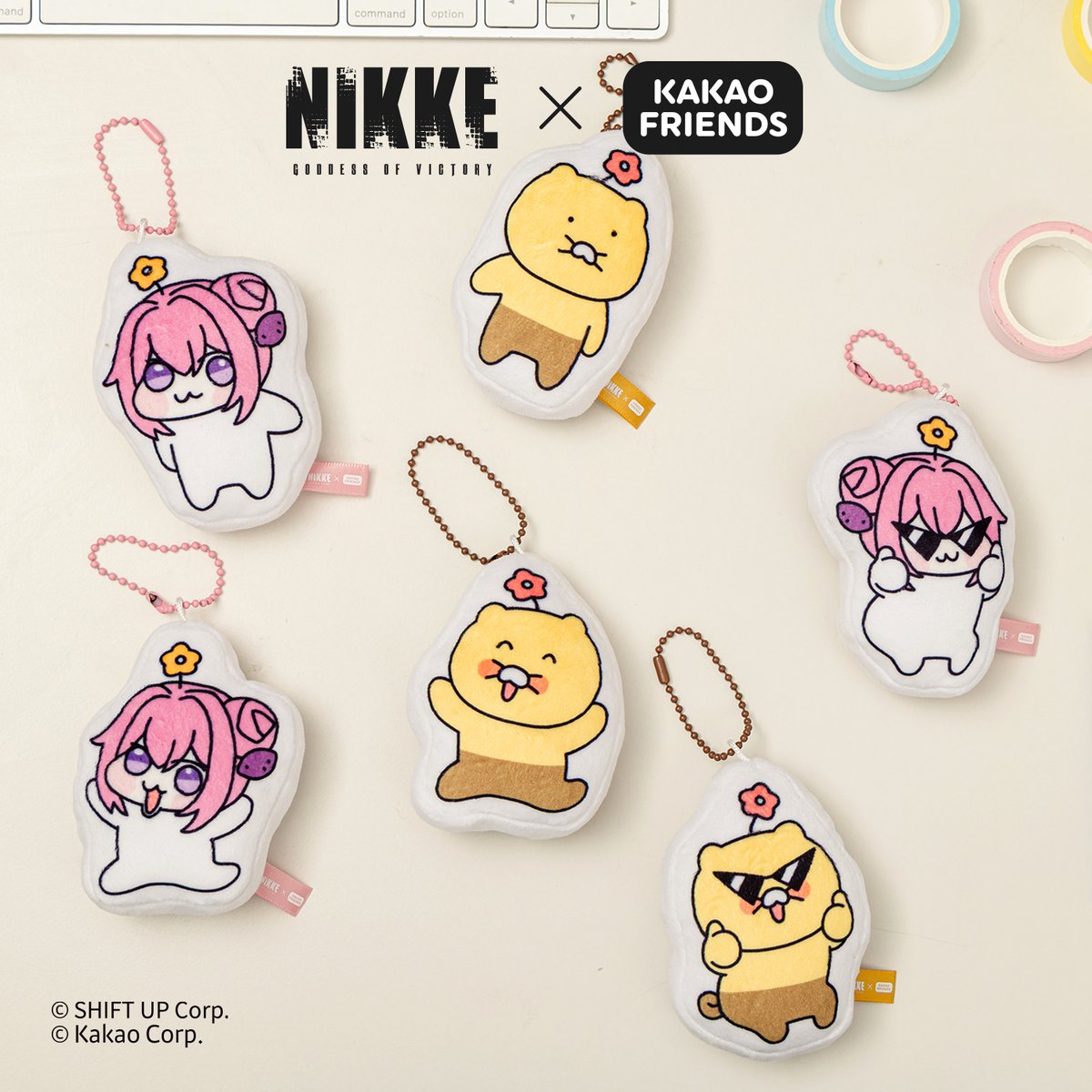 amiami_figure's tweet photo. 勝利の女神：NIKKE × KAKAO FRIENDS <Doro＆Choonsik> 各種[GNFTOYZ]
☑トレーディングフィギュア 6個入りBOX
☑ぬいぐるみ
☑抱き枕
ほか✨
⇒https://t.co/n3bwBELiXy..

好評予約受付中です♪
※先行販売も予定されております
#NIKKE #ニケ #KakaoFriends #Choonsik https://t.co/pwmT51NJtg