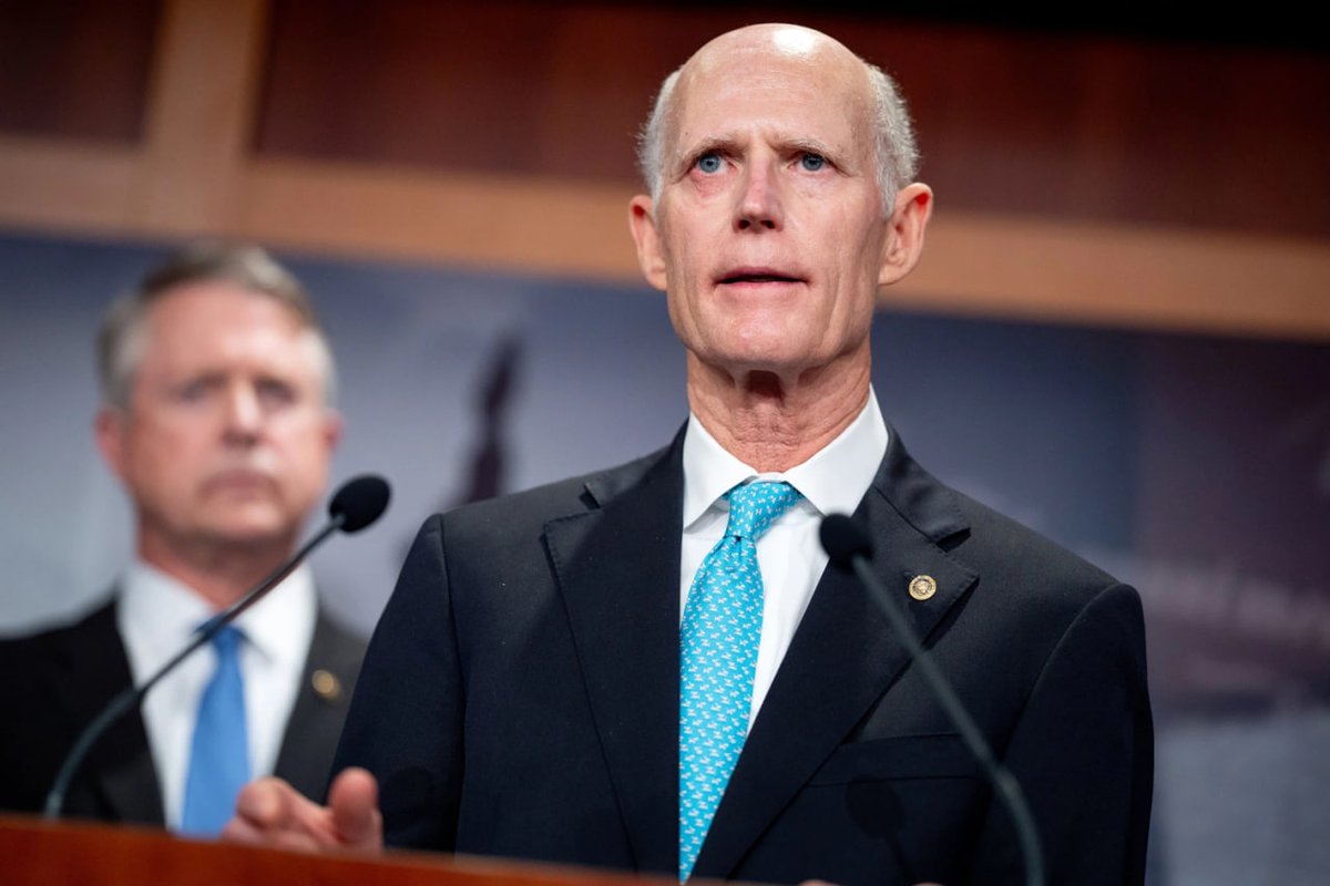 RightScopee's tweet photo. 🚨 NO MORE FREE PAYCHECKS FOR DO-NOTHING CONGRESS!

Senator Rick Scott is pushing legislation to ABOLISH pay for members of Congress during government shutdowns.

"We shouldn't get paid if we don't do our job!"

These politicians need to feel the consequences just like the rest of us!

Do you agree Congress shouldn't get paid during a shutdown?

A. YES  
B. NO